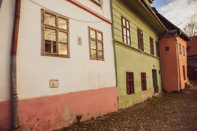 A beautiful medieval citadel city of Sighisoara in the heart of Romania Transylvania