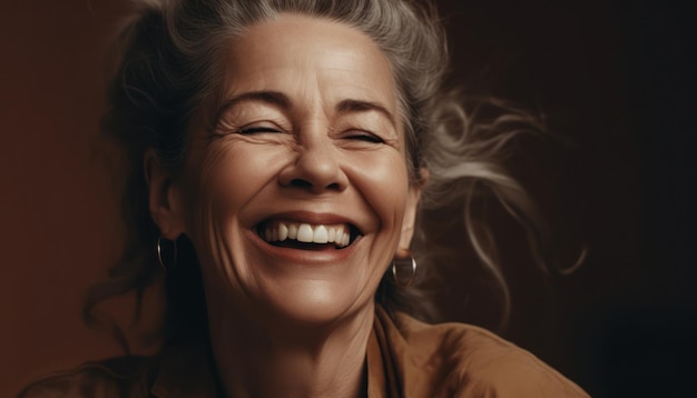 Beautiful middleaged women smile