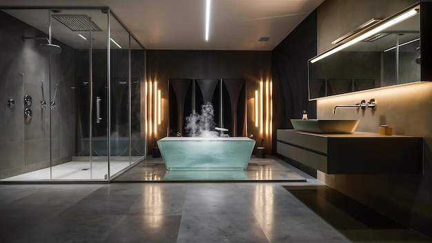 Beautiful modern bathroom interior