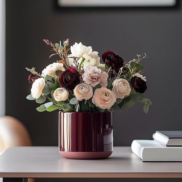 Photo beautiful modern flower vase