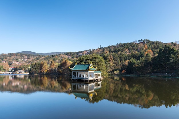 Beautiful mount lu autumn landscape jiangxi province China