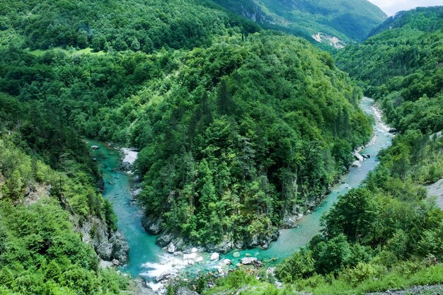 Beautiful mountain landscape with river