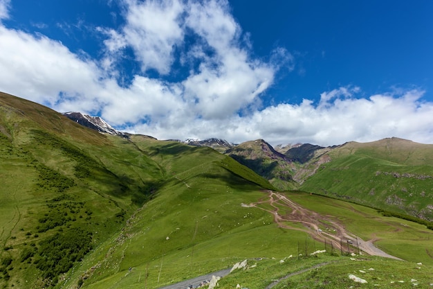 Beautiful mountain landscapes in Georgia