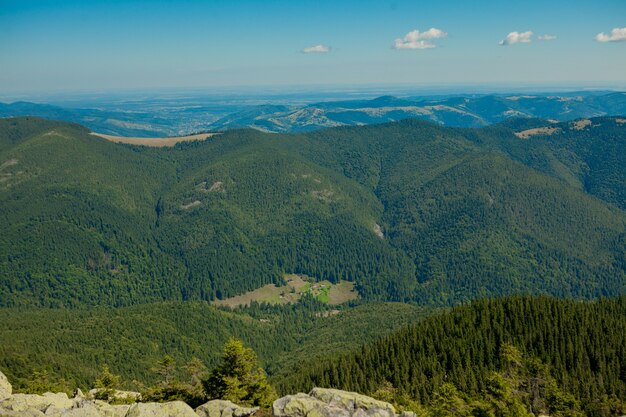 Beautiful mountain landscapes with the Ukrainian Carpathians