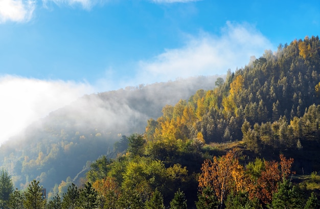 Beautiful mountain view in the morning, Inner Mongolia