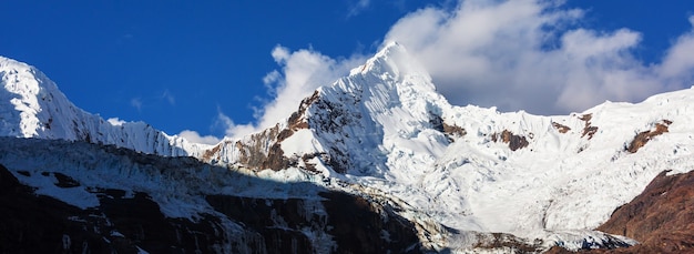 Beautiful mountains landscapes in Cordillera Huayhuash, Peru, South America