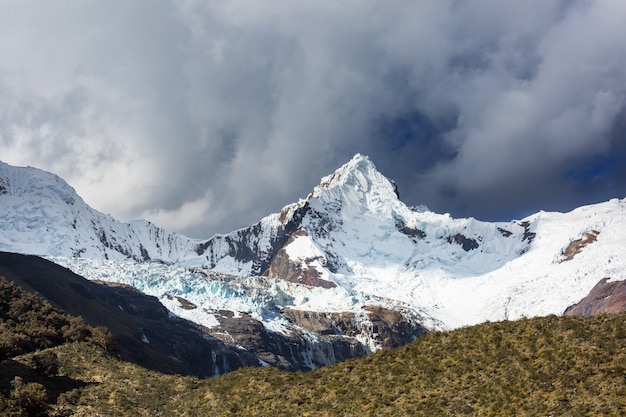 Beautiful mountains landscapes in Cordillera Huayhuash, Peru, South America