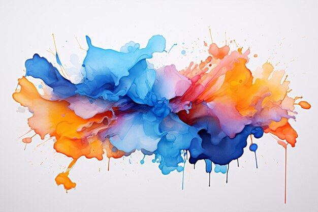 Beautiful Multicolor Luxury Abstract Fluid Art Painting Backgrounds