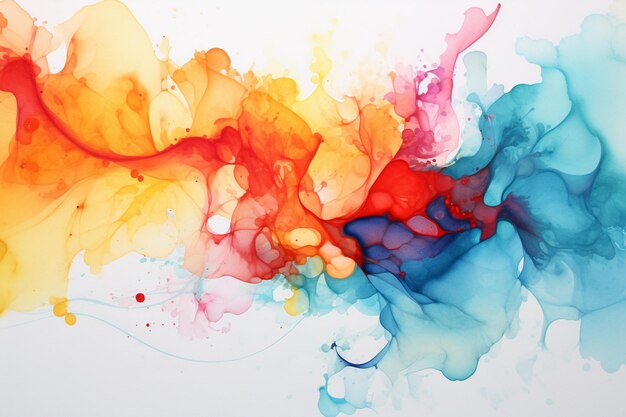 Beautiful Multicolor Luxury Abstract Fluid Art Painting Backgrounds