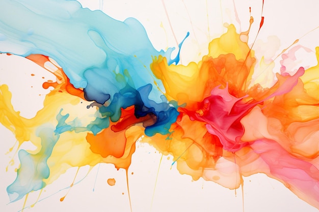 Beautiful Multicolor Luxury Abstract Fluid Art Painting Backgrounds