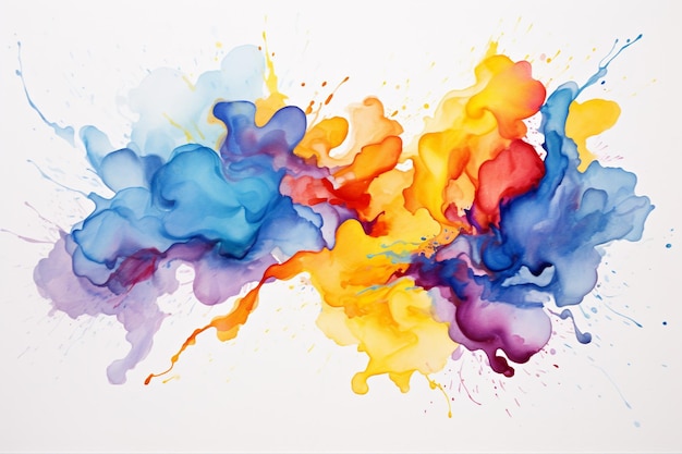 Beautiful Multicolor Luxury Abstract Fluid Art Painting Backgrounds