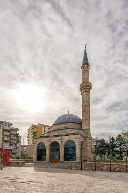 Beautiful muslim Mosque in Albania city Korce