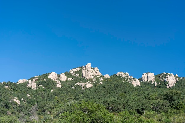 The beautiful natural scenery of Laoshan Mountain in Qingdao