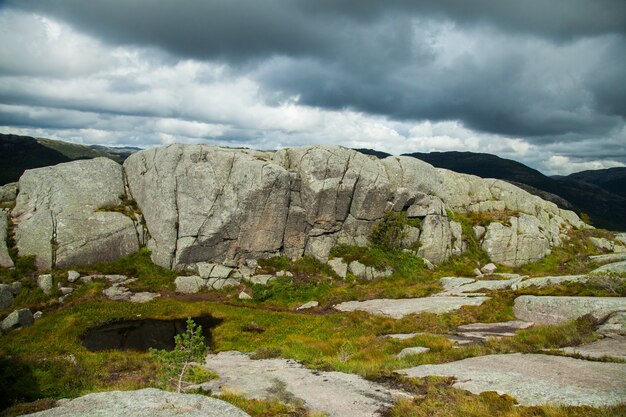 Beautiful Nature landscape in Norway. Amazing wild nature in Europe.