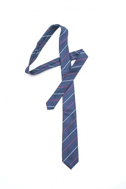 beautiful necktie on white