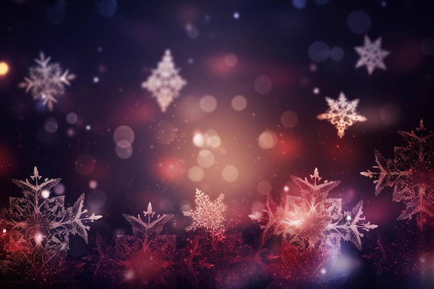 Beautiful New Year and Christmas background AI Generated