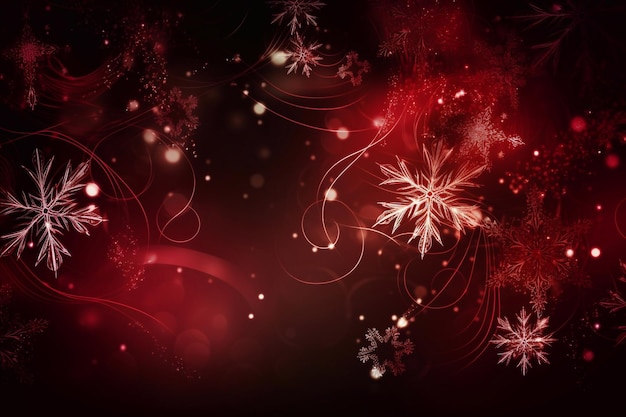 Beautiful New Year and Christmas background AI Generated