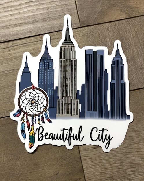 Photo beautiful new york city sticker