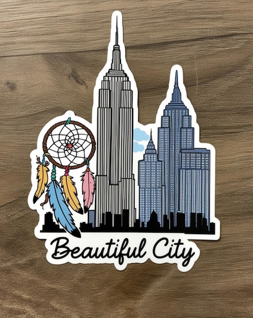 Beautiful New York City Sticker