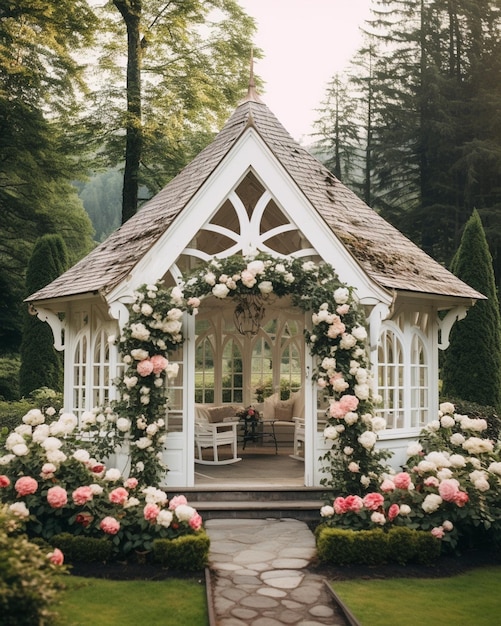 Beautiful Outdoor Gazebo Sitting