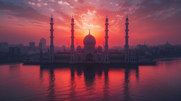 Beautiful Outside view of Sheikh Zayed Grand Mosque in Abu Dhabi UAE