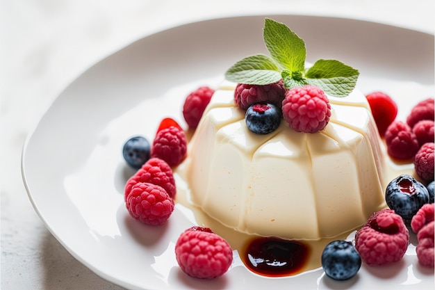 Beautiful pannacotta