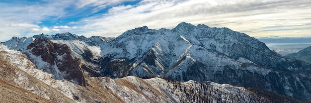 Beautiful panorama of mountains