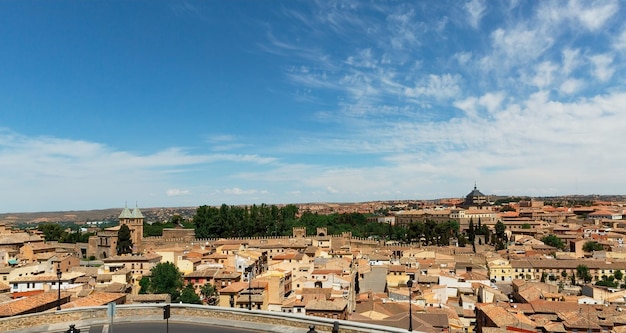 Beautiful panorama of the old city of Toledo