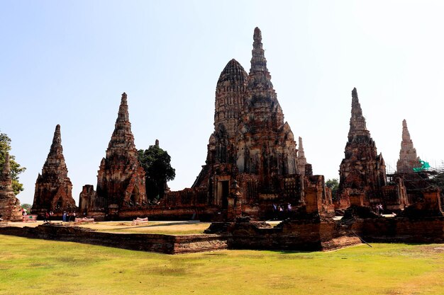 A beautiful panoramic view of Ayutthaya Thailand