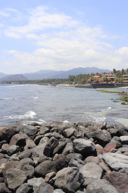 A beautiful panoramic view of the beach in Bali Indonesia