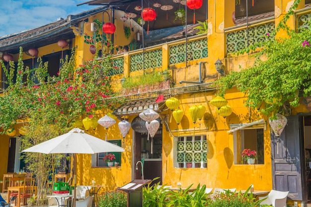 A beautiful panoramic view of Hoi An city Vietnam