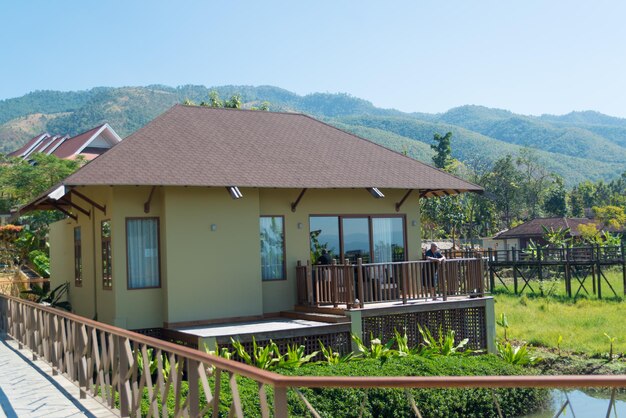 A beautiful panoramic view of Inle Lake in Myanmar