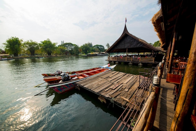 A beautiful panoramic view of Kanchanaburi in Thailand