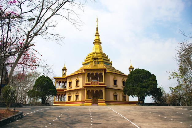 A beautiful panoramic view of Luang Prabang city in Laos