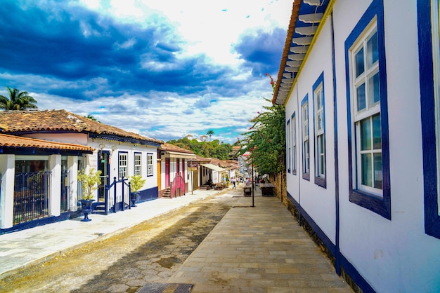 A beautiful panoramic view of Pirenopolis city located in Goias Estate Brazil