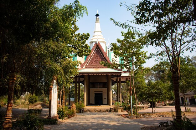 A beautiful panoramic view of Siem Reap in Cambodia