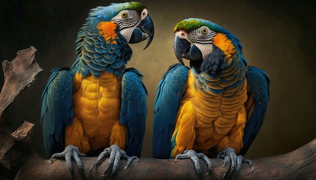 Beautiful Parrots Photograph