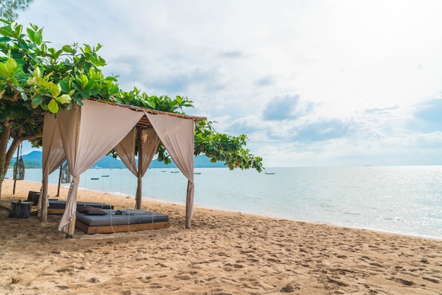 Beautiful pavilion on beach