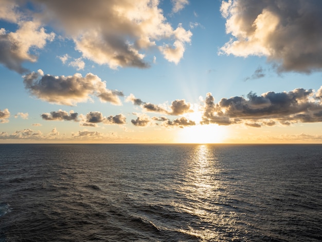 Beautiful photo of the evening seascape