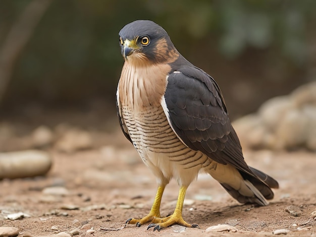 Beautiful photo of a Sparrowhawk bird ai generated