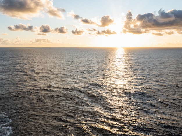 Beautiful photograph of the evening seascape