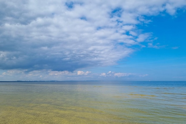 Beautiful picturesque view of the sea on a sunny day