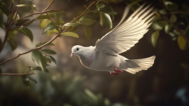 Beautiful pigeon Generative Ai