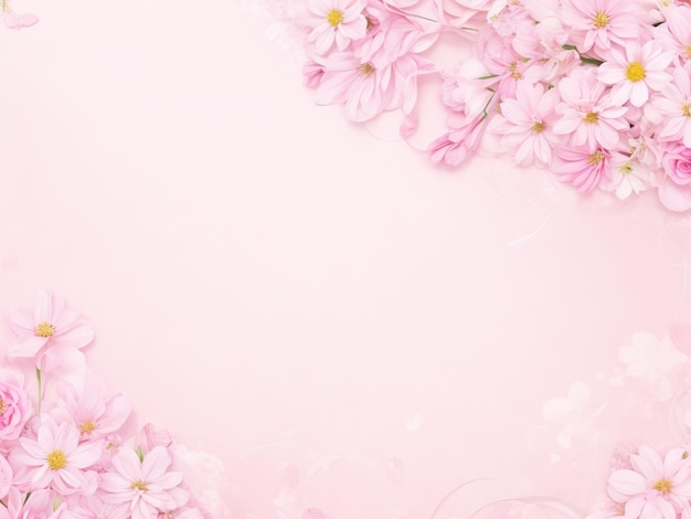 Beautiful pink background with roses in soft tones