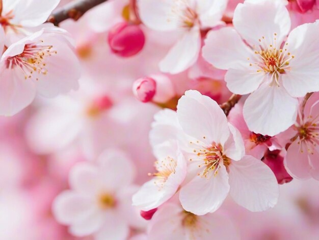 Beautiful pink cherry blossom