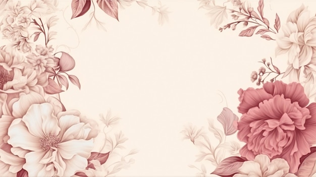 beautiful pink floral background with a flower