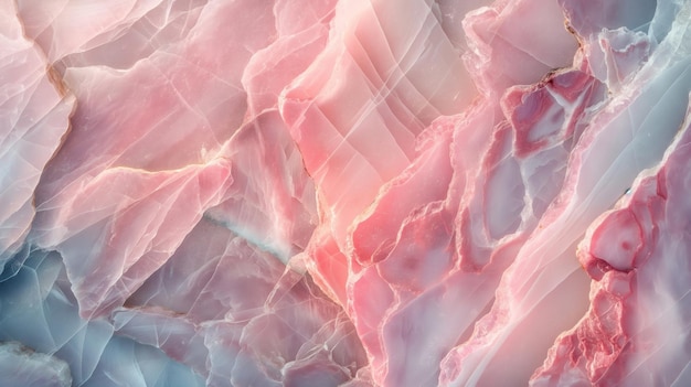 Beautiful pink quartz crystal texture background