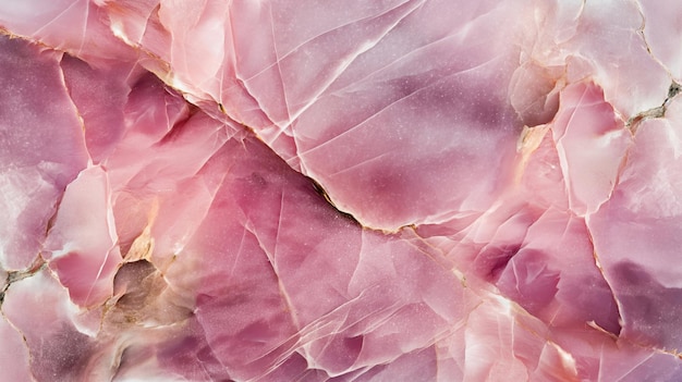 Beautiful pink quartz crystal texture background