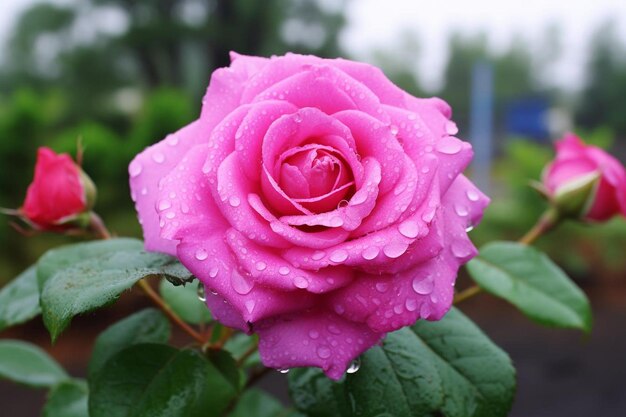 Beautiful pink rose