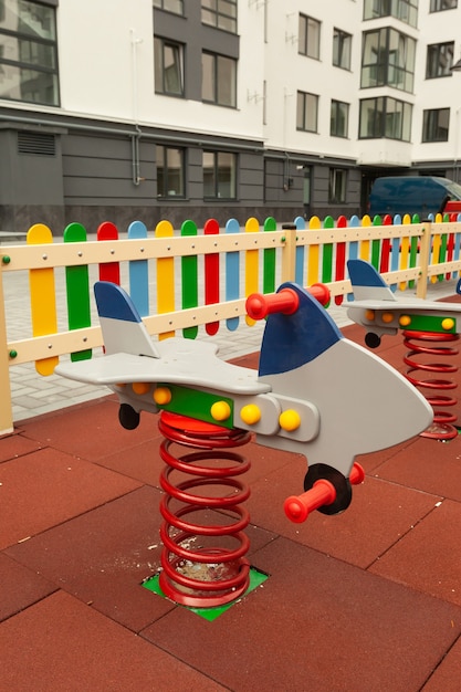 Beautiful playground in the residential building